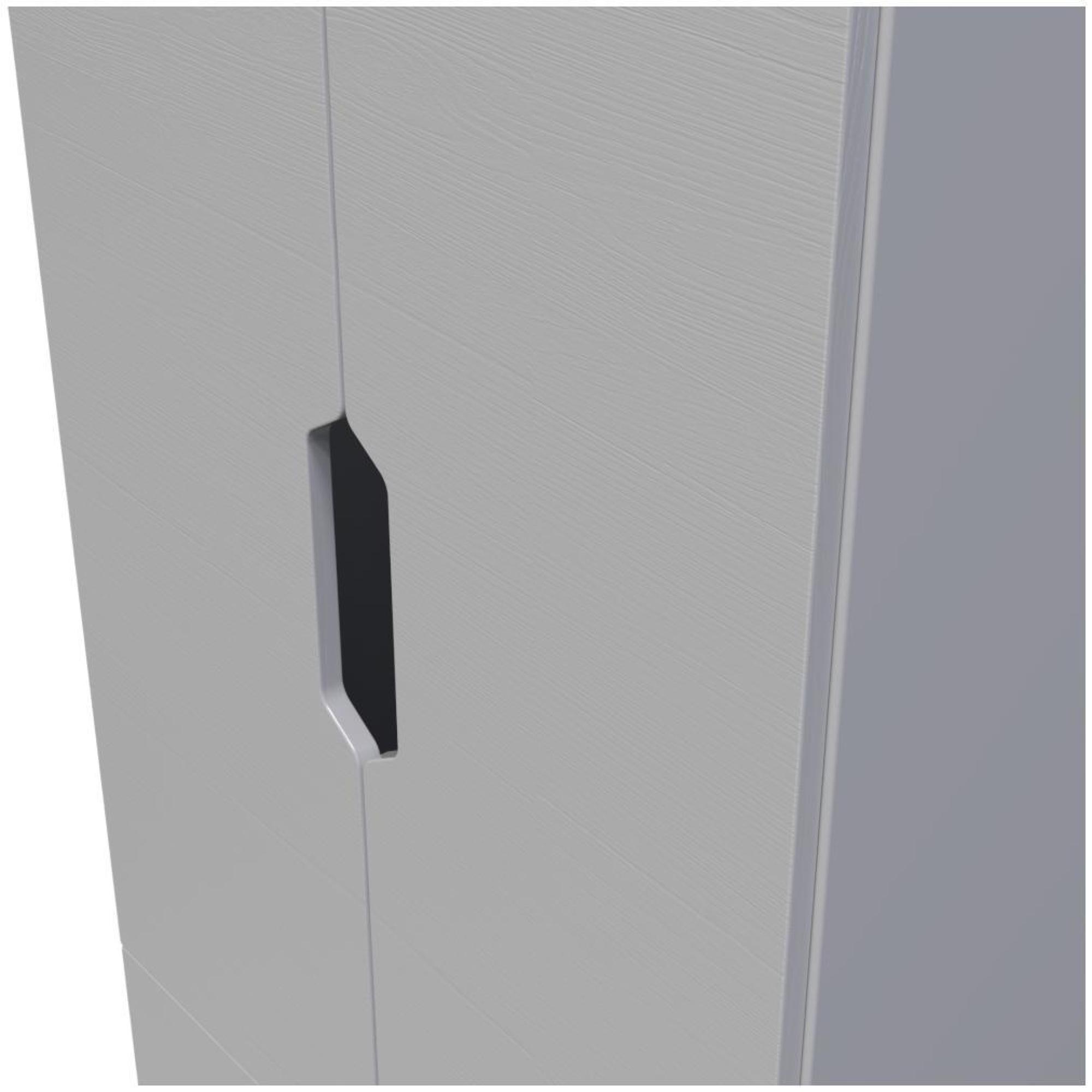 Bella Wardrobe - 2 Door - 2 Drawers - Double - Grey Ash