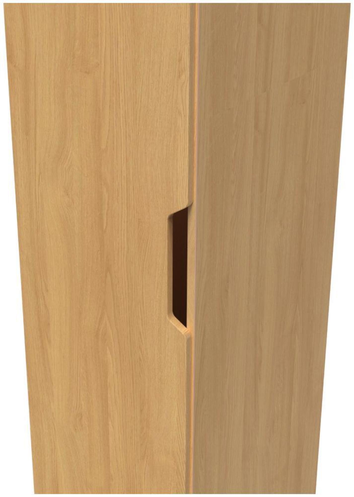 Bella Wardrobe - 1 Door - Single - Oak