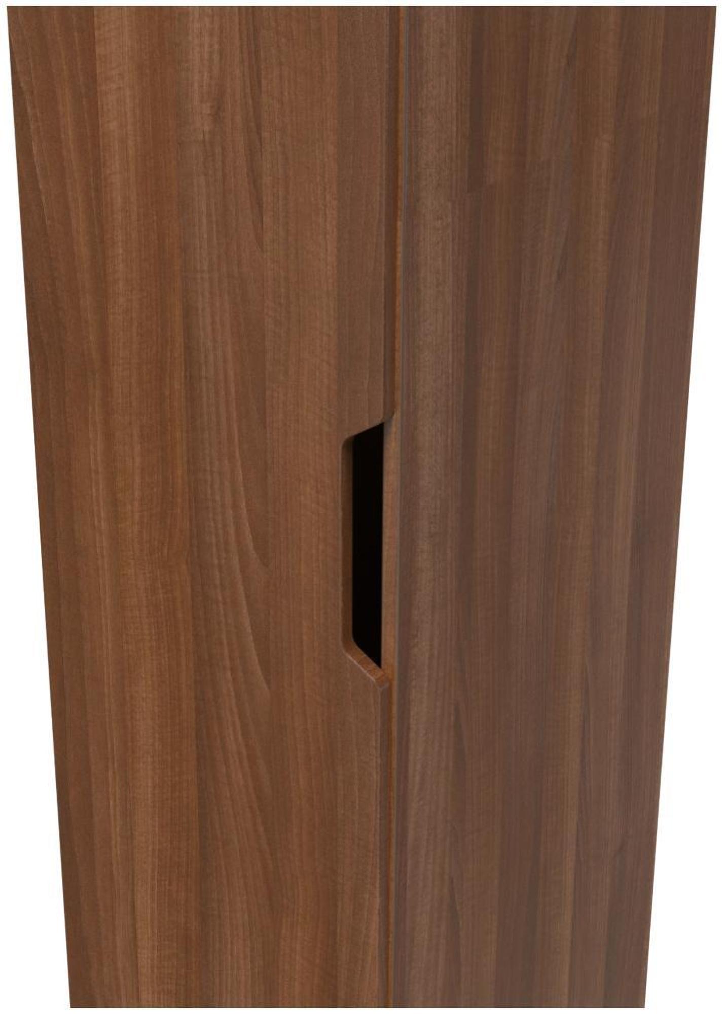 Bella Wardrobe - 1 Door - Single - Walnut