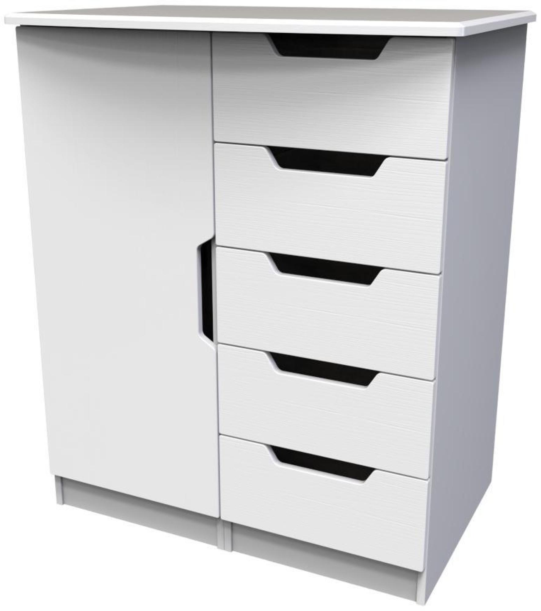 Bella Wardrobe - 1 Door - Midi - White