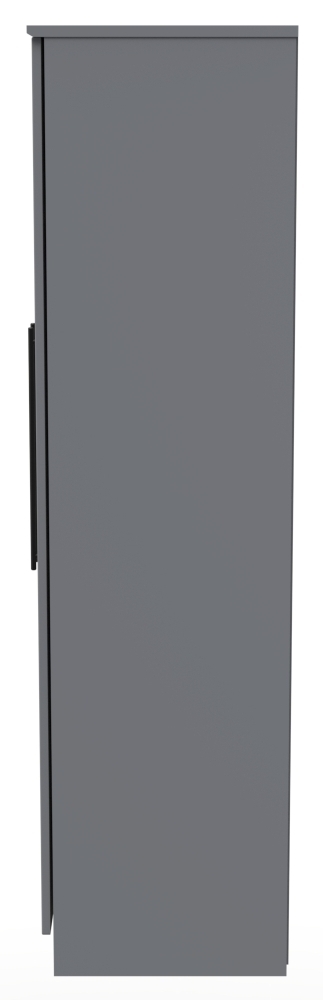 Beverley Wardrobe - 6 Door - Tall Mirror Combi - Grey