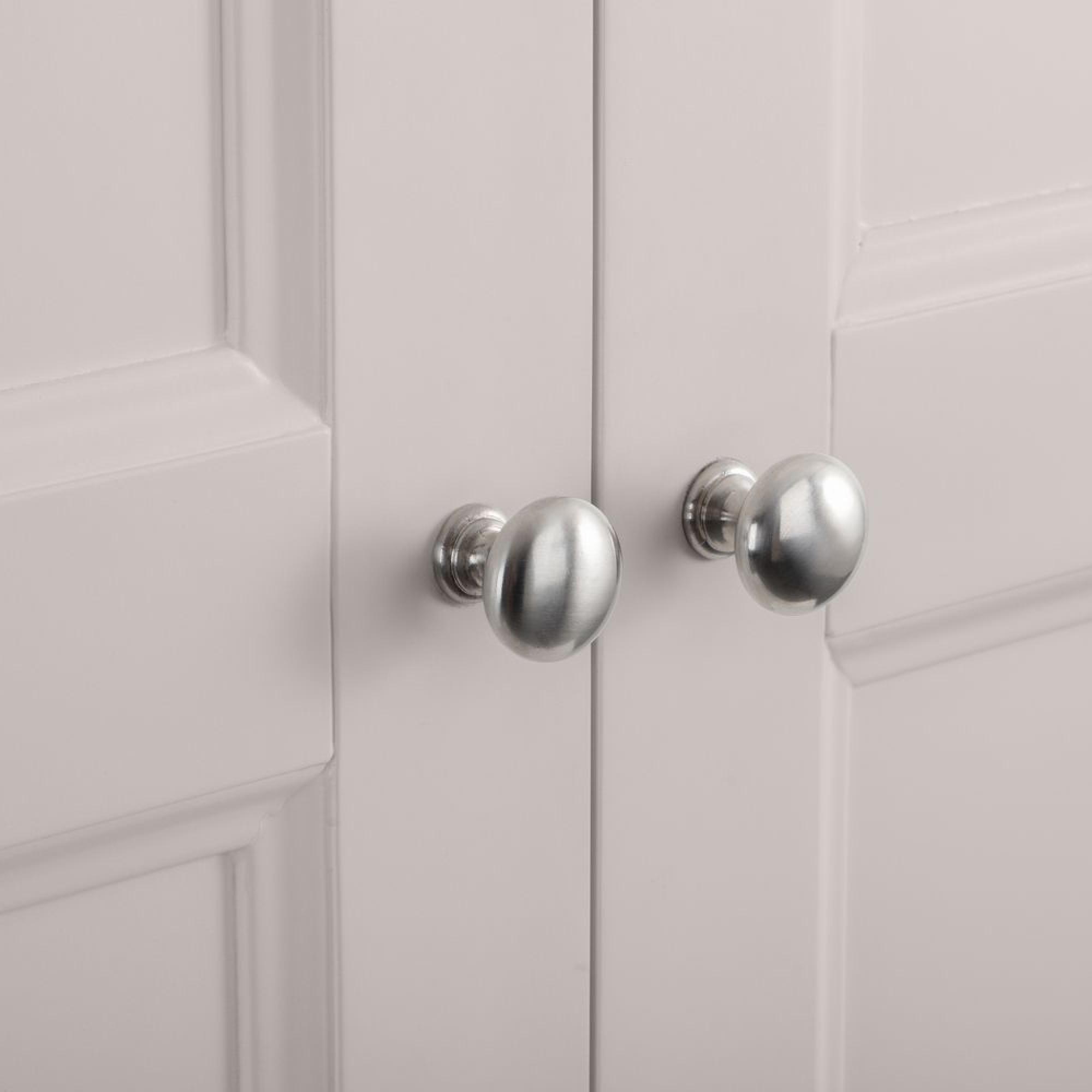 Clermont Double Wardrobe - 2 Door - 1 Drawer - Soft Grey