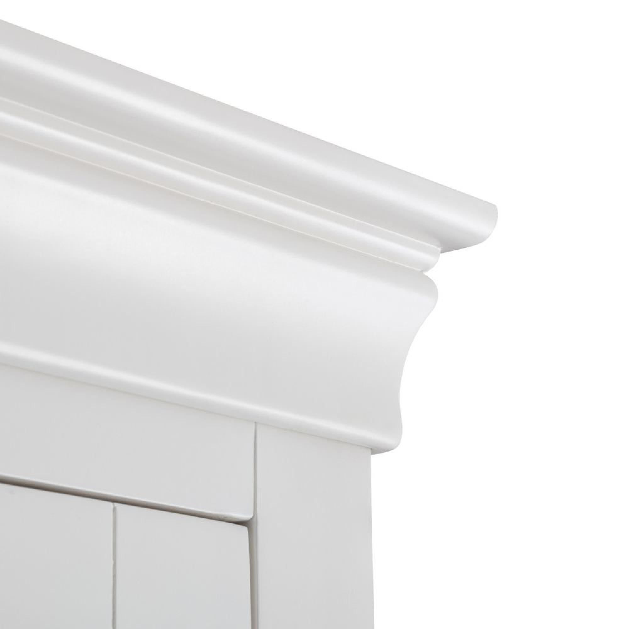 Clermont Double Wardrobe - 2 Door - 1 Drawer - White