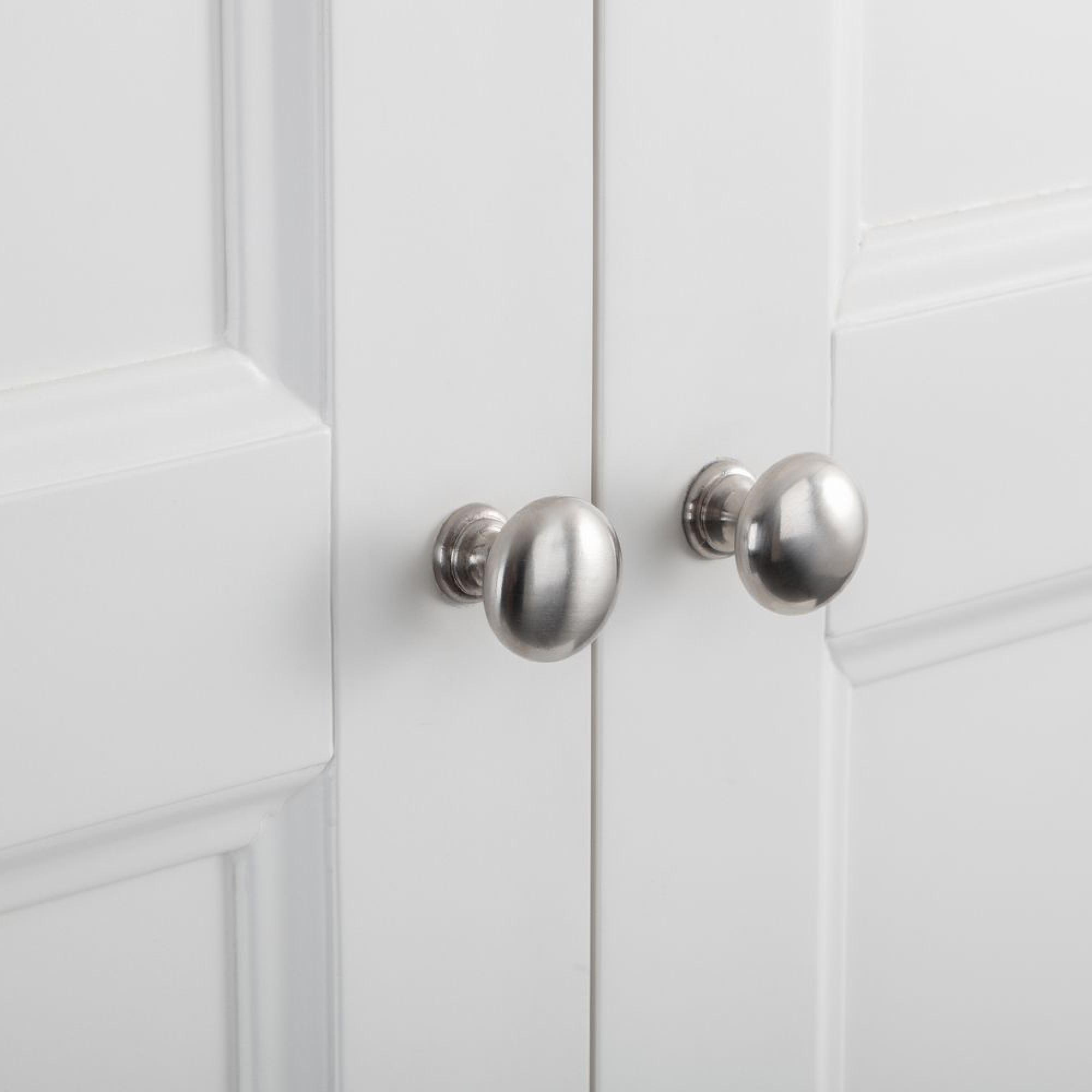 Clermont Double Wardrobe - 2 Door - 1 Drawer - White