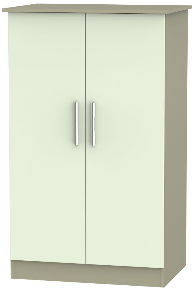 Contrast Cream and Mushroom Midi Wardrobe