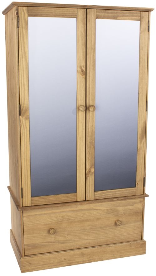 Cotswold Wardrobe - 2 Door - Combi - Pine