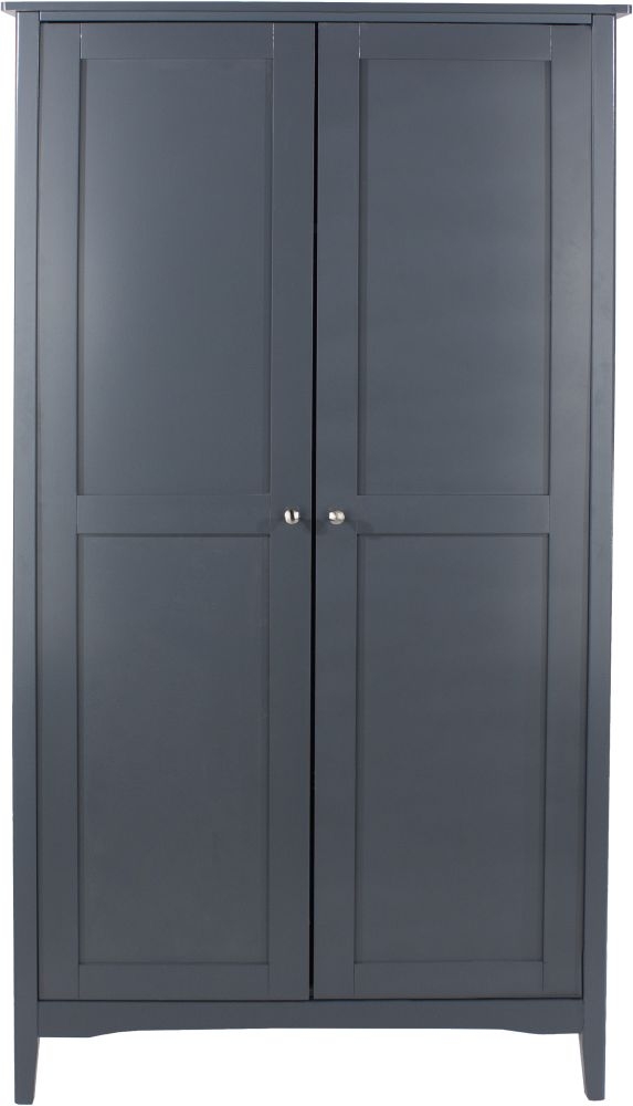 Como Wardrobe - 2 Door - Blue Painted
