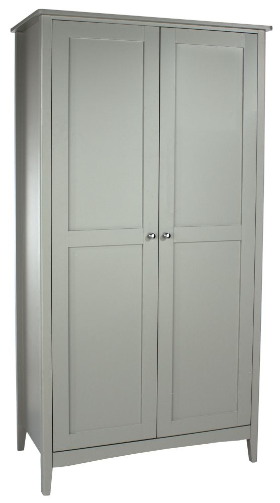Como Wardrobe - 2 Door - Grey Painted