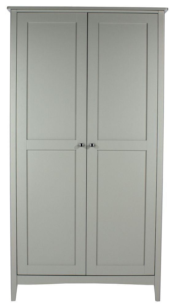 Como Wardrobe - 2 Door - Grey Painted