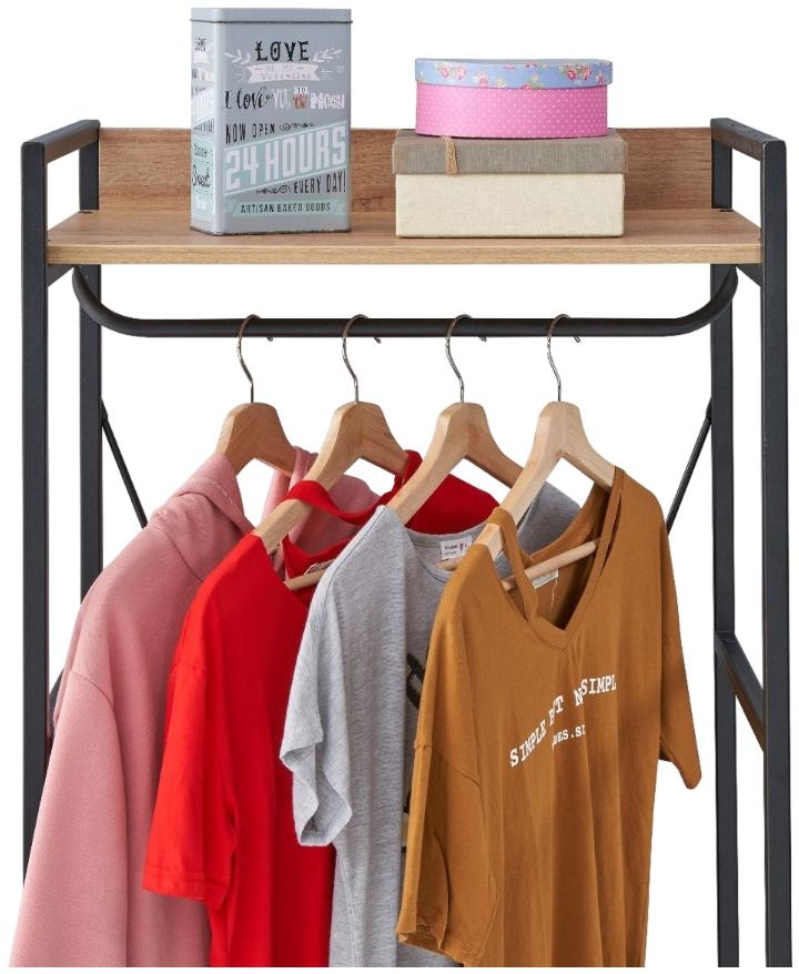 Craven Light Oak 3 Shelves Open Wardrobe