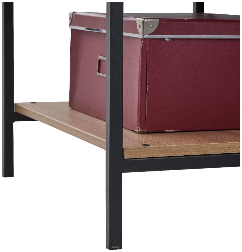 Craven Light Oak 4 Shelves Narrow Open Wardrobe