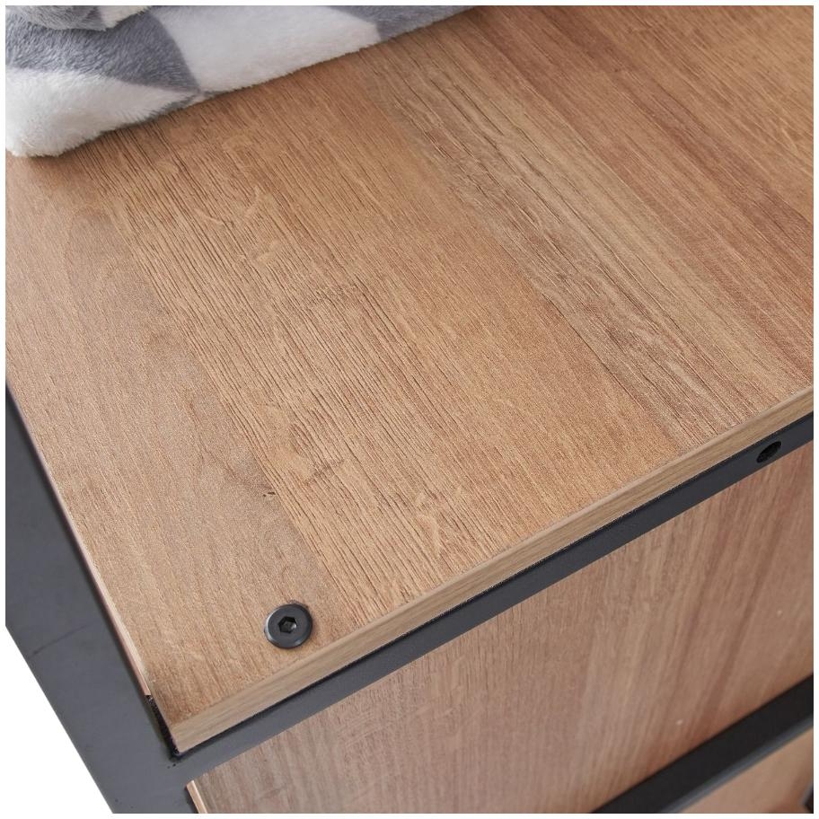 Craven Light Oak 5 Shelves Open Wardrobe