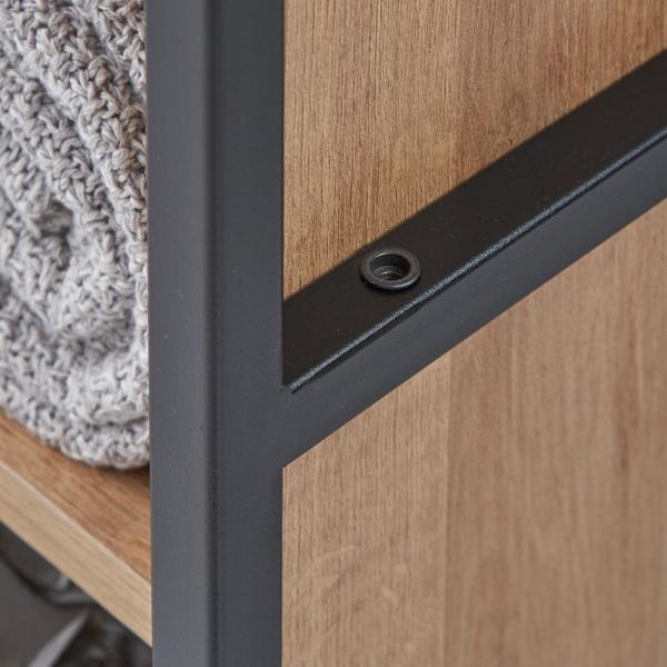 Craven Light Oak Open Wardrobe with Storage