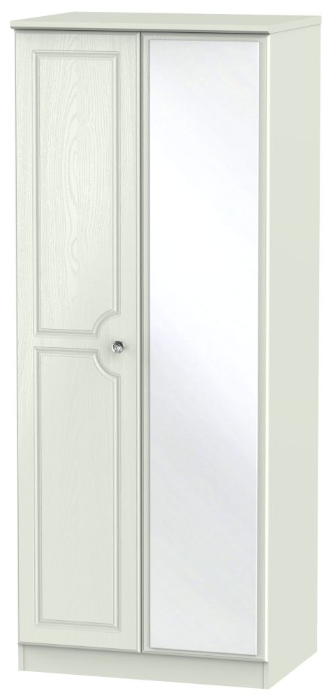 Crystal Cashmere 2 Door Wardrobe - 1 Mirror