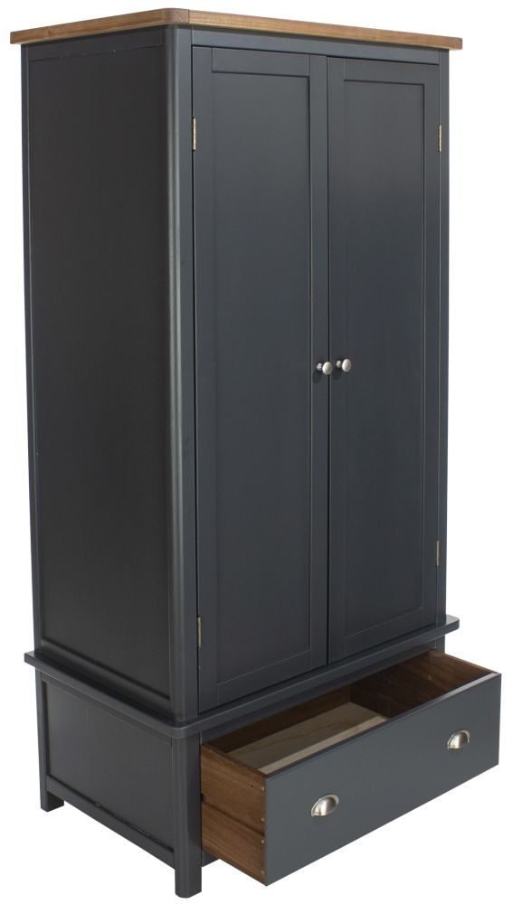 Dunkeld Wardrobe - 2 Door - 1 Drawer - Blue