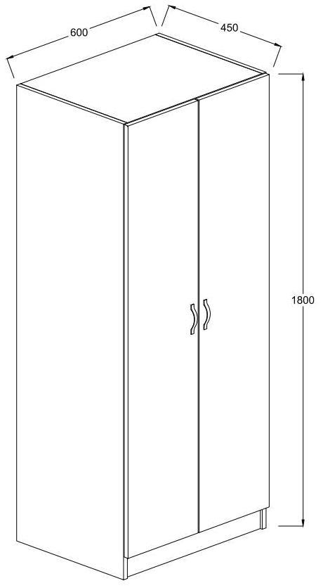 Edwards 2 Door Wardrobe - Variant Available