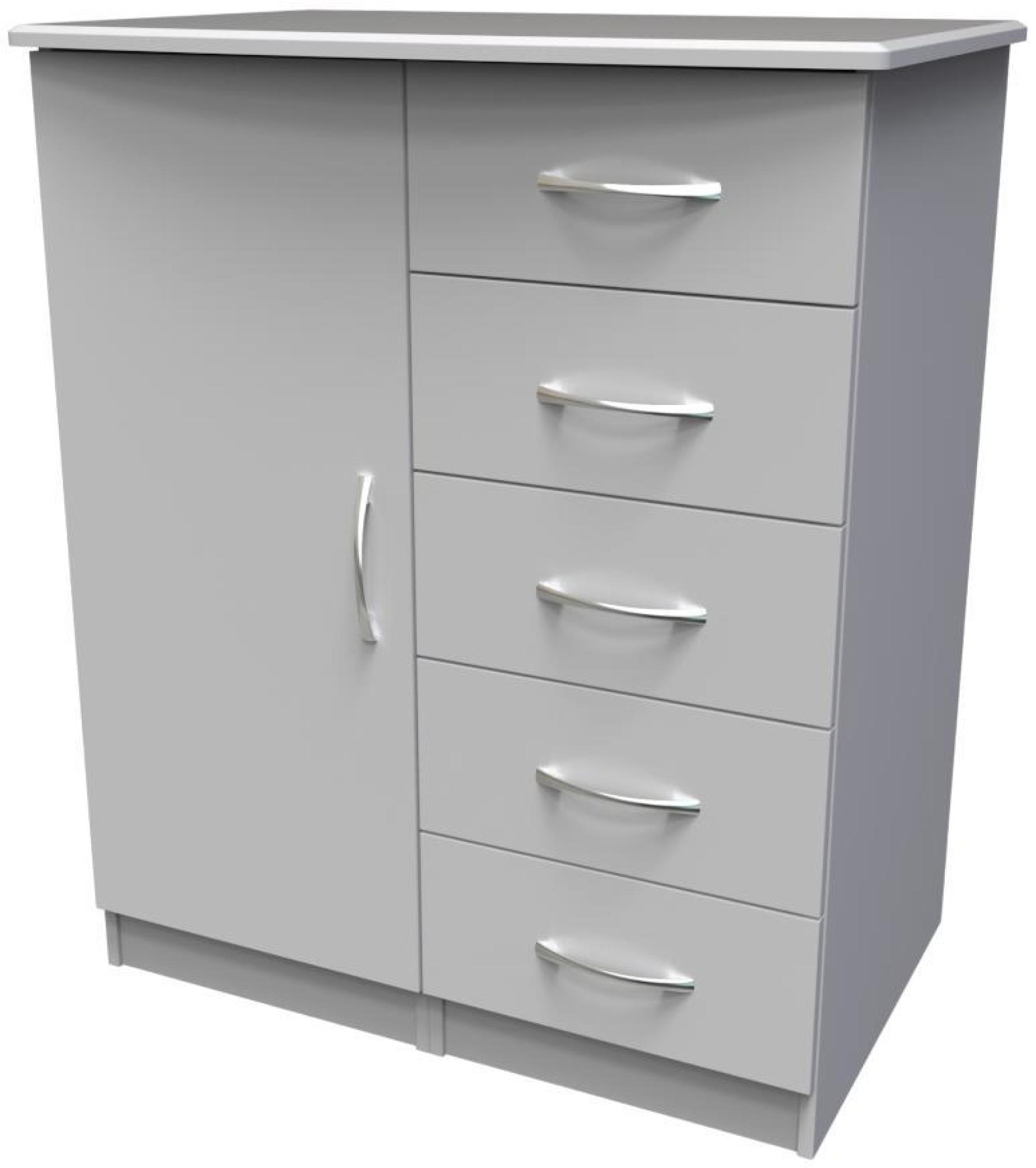 Eve Wardrobe - 1 Door - Midi - Grey