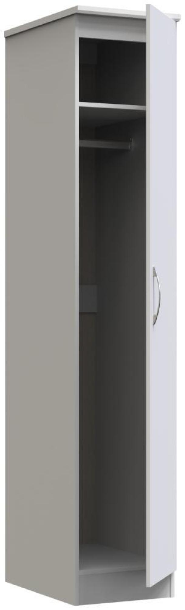 Eve Wardrobe - 2 Door - 2 Drawer - Double - Grey