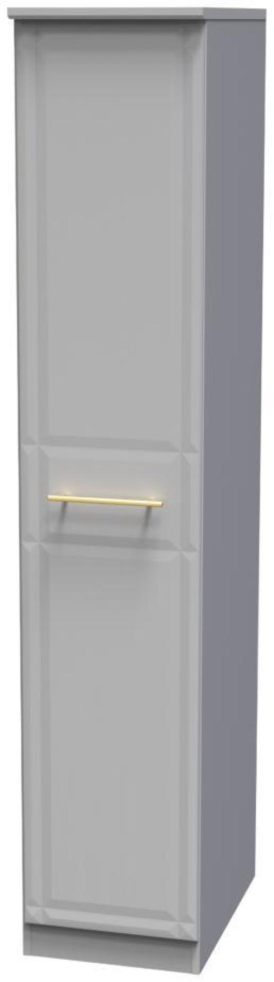 Faye Wardrobe - 1 Door - Single - Grey Ash