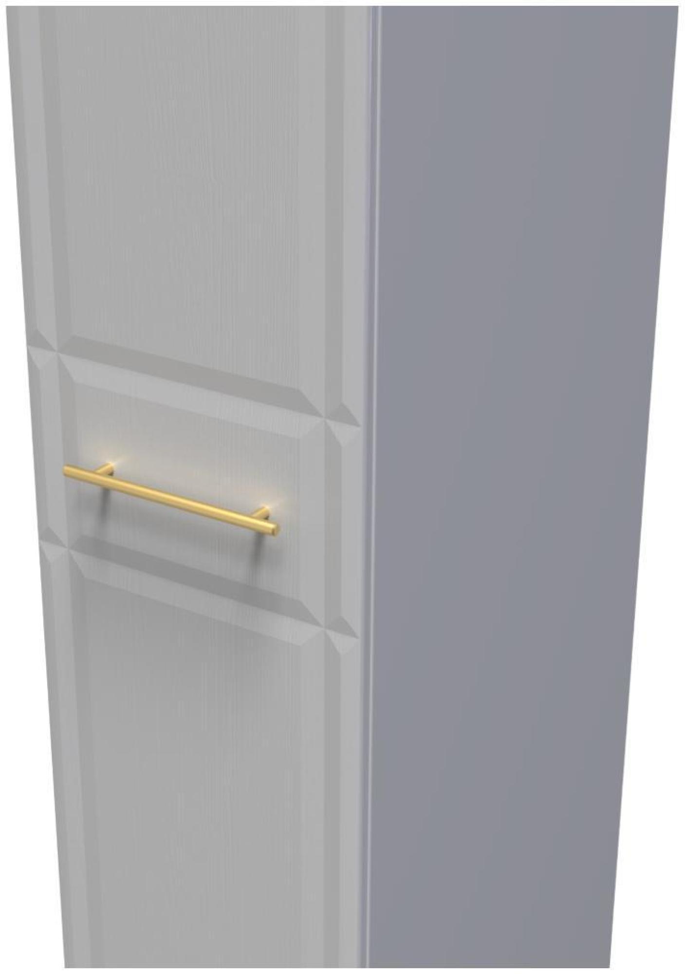 Faye Wardrobe - 1 Door - Single - Grey Ash