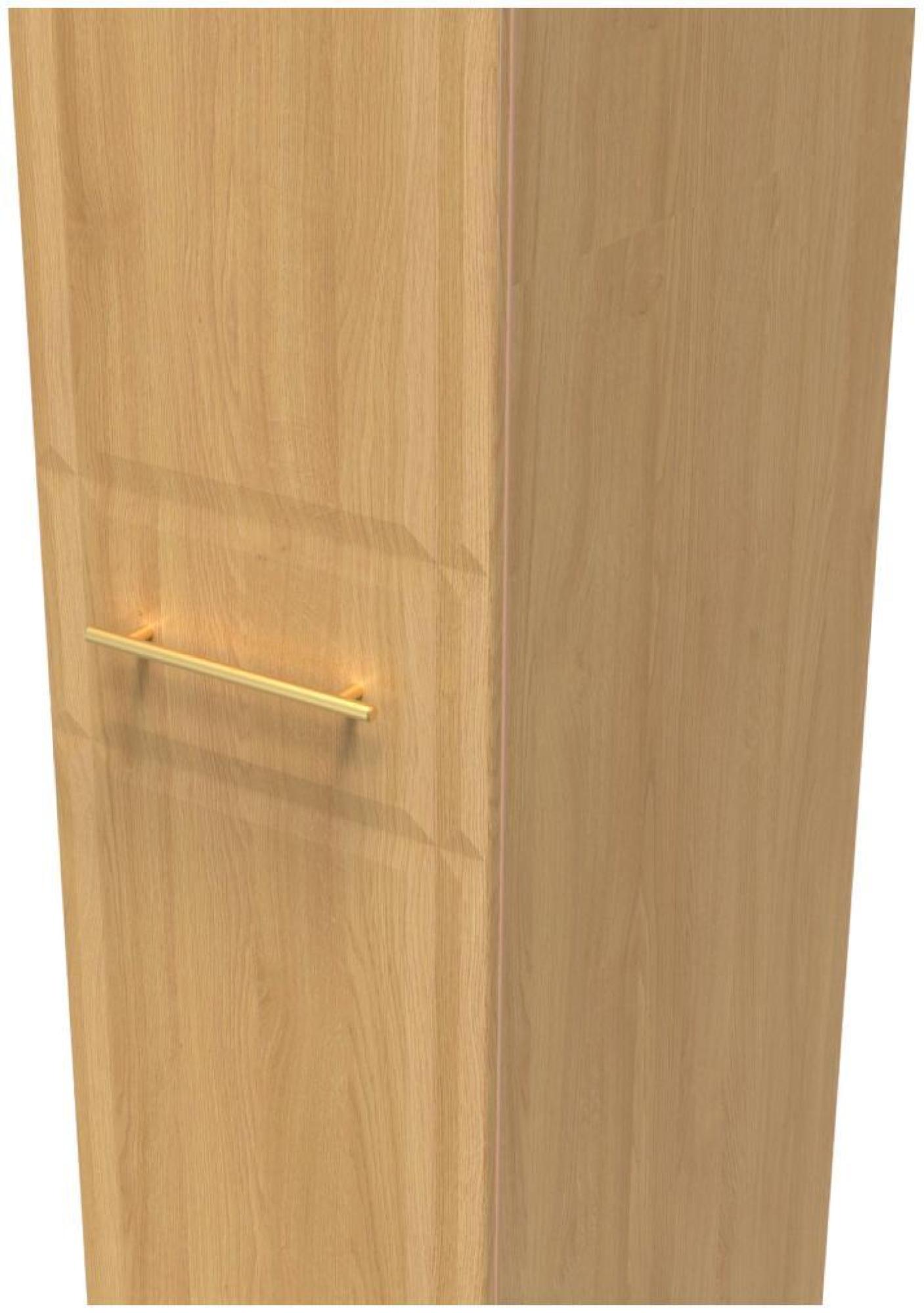 Faye Wardrobe - 1 Door - Single - Oak
