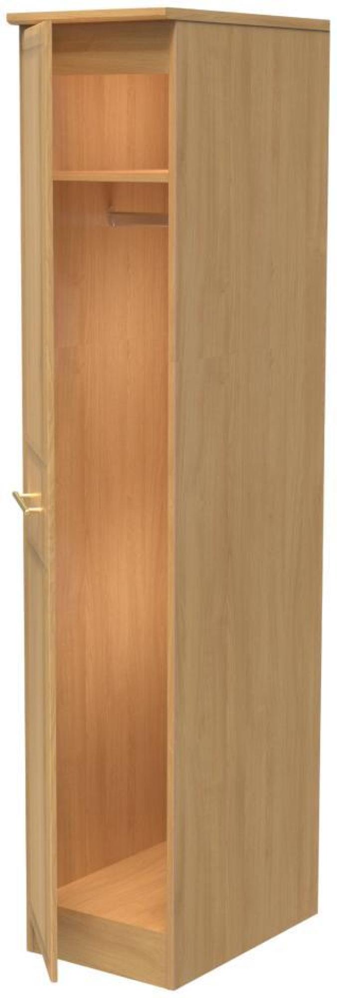 Faye Wardrobe - 1 Door - Single - Oak