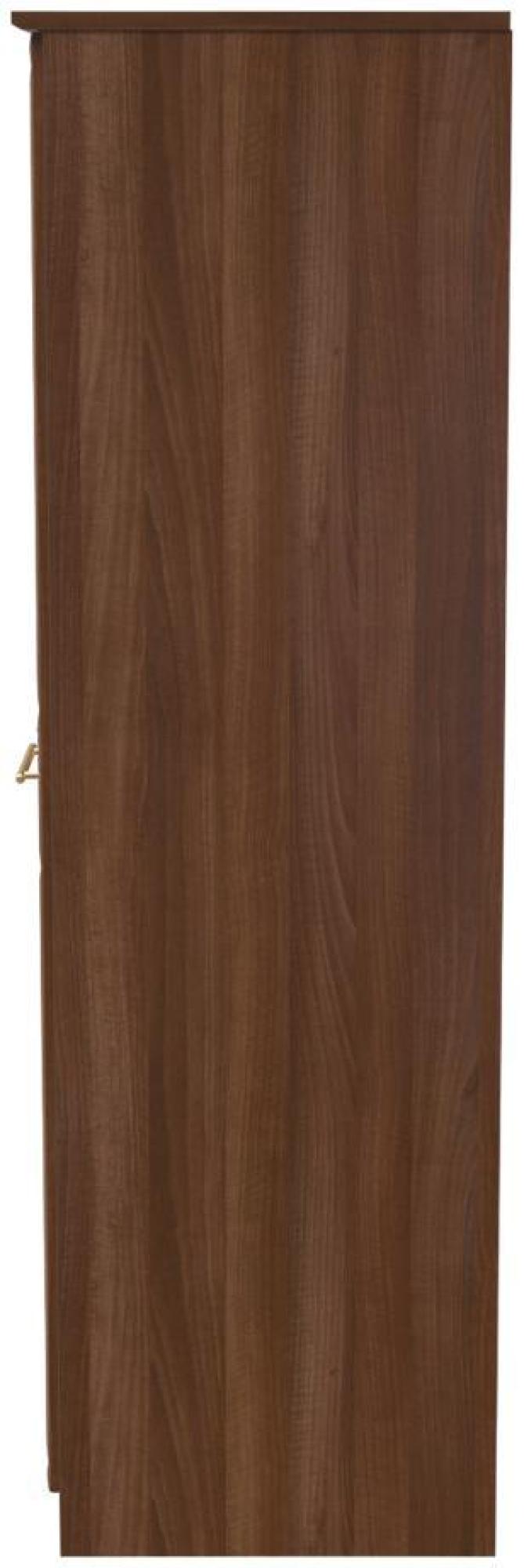 Faye Wardrobe - 2 Door - Plain - Tall - Walnut