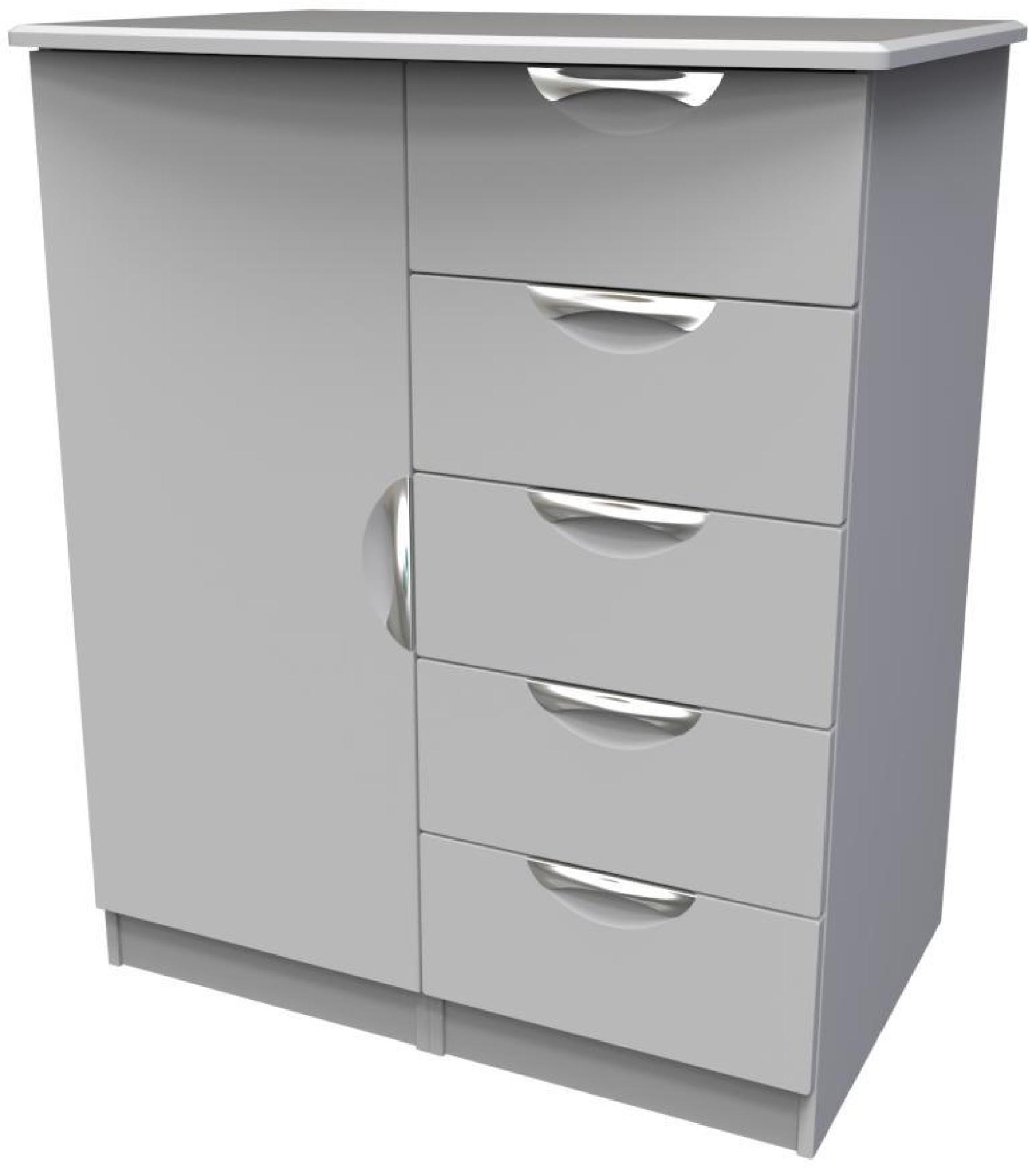 Flora Wardrobe - 1 Door - Midi - Grey