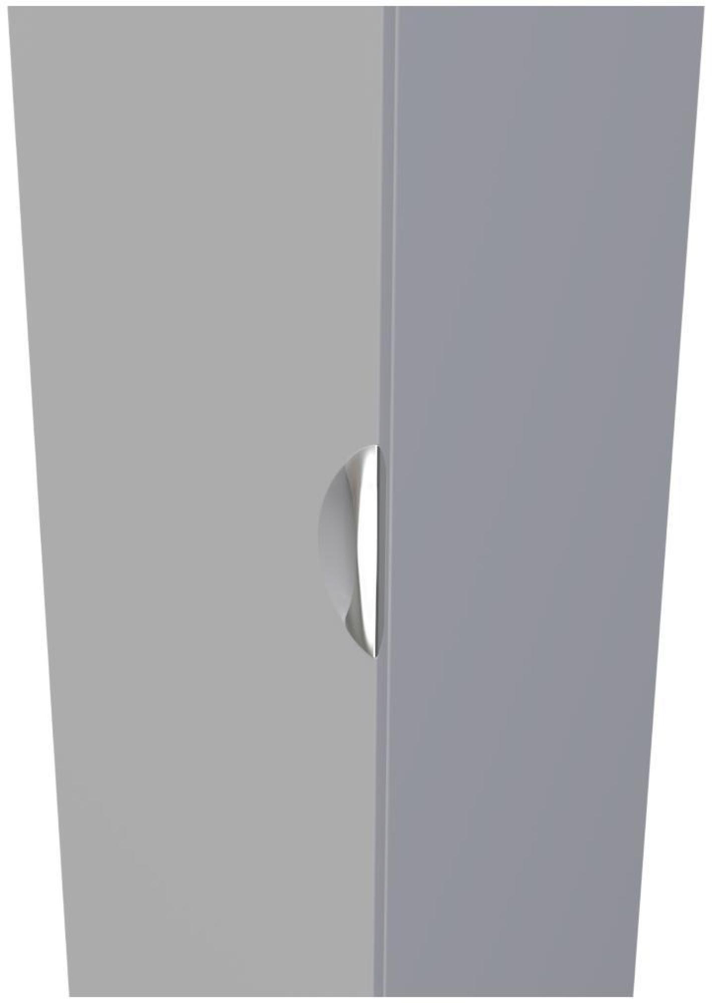 Flora Wardrobe - 1 Door - Single - Grey