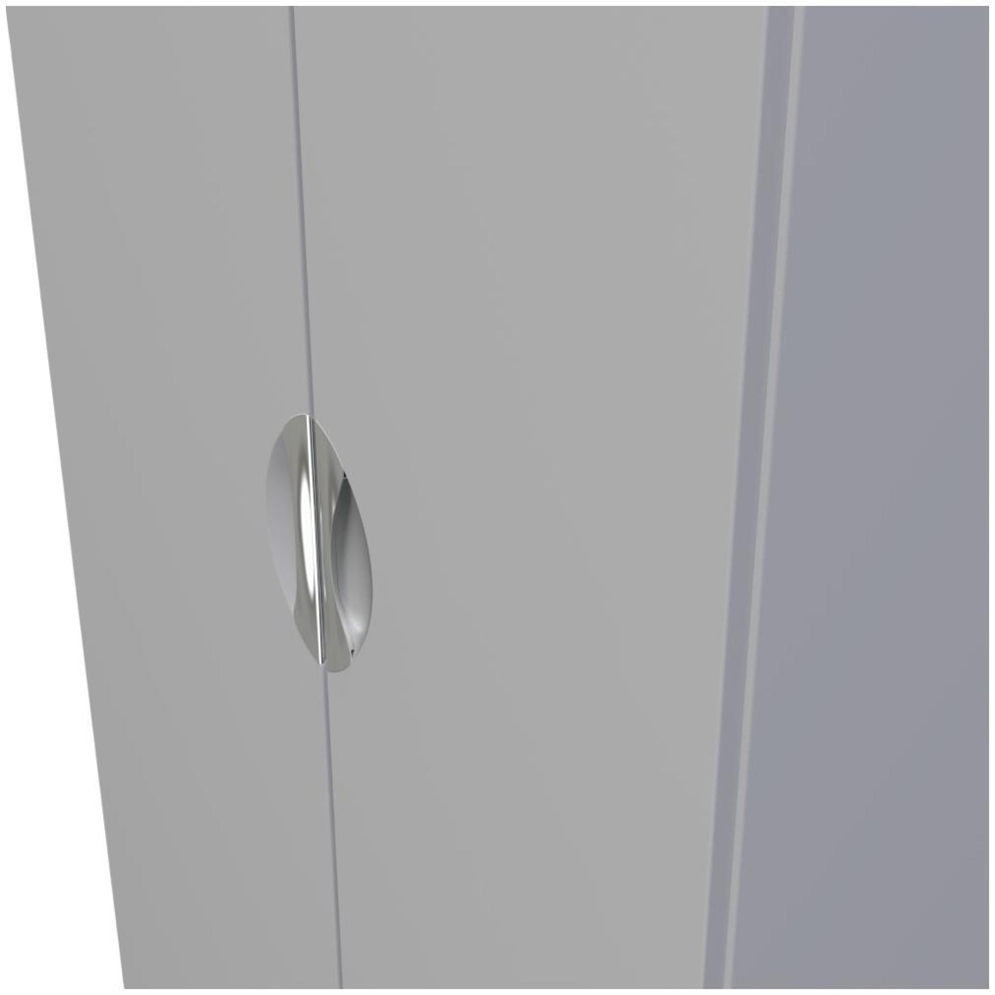 Flora Wardrobe - 2 Door - Plain - Tall - Grey
