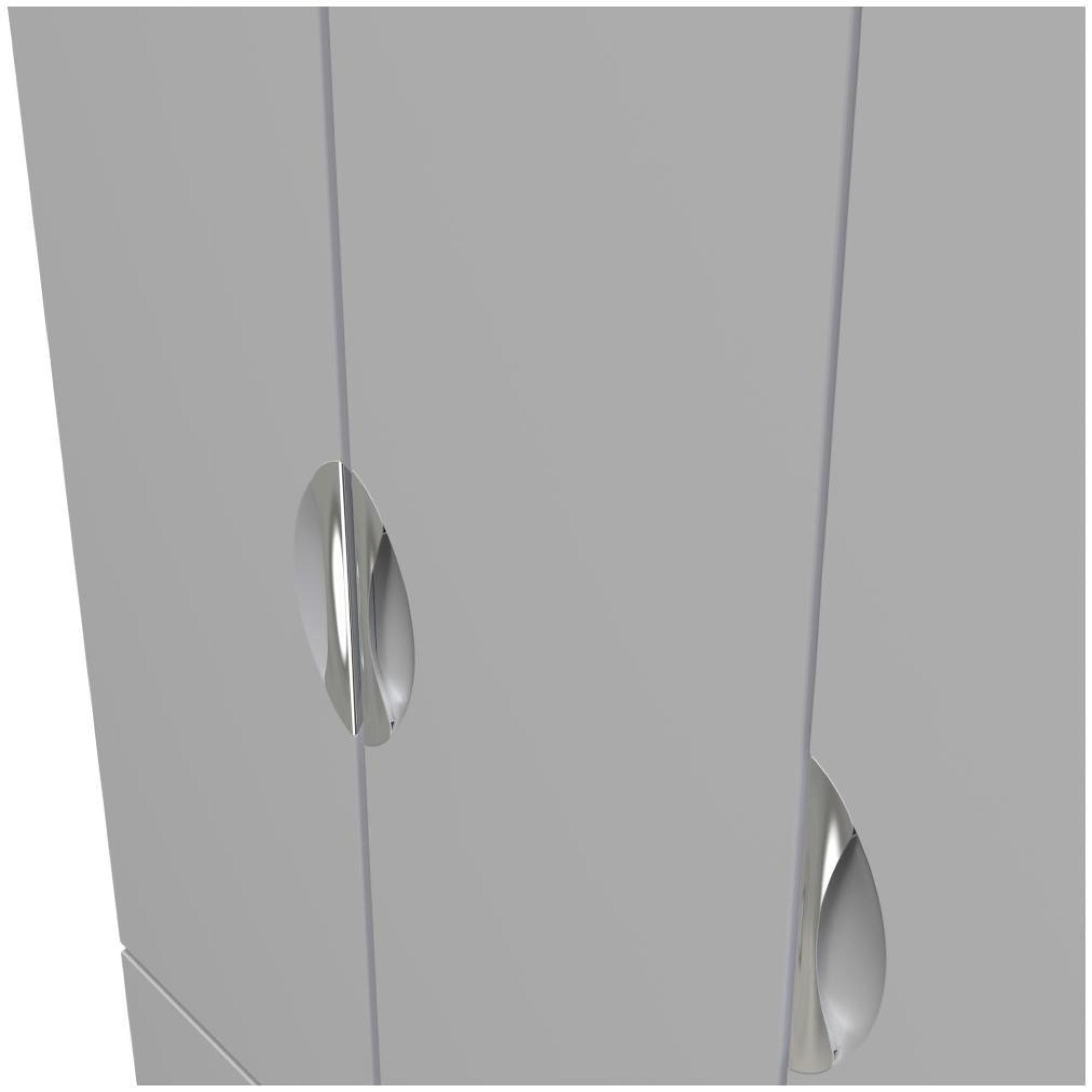 Flora Wardrobe - 3 Door - LHF 2 Drawers - Triple - Grey