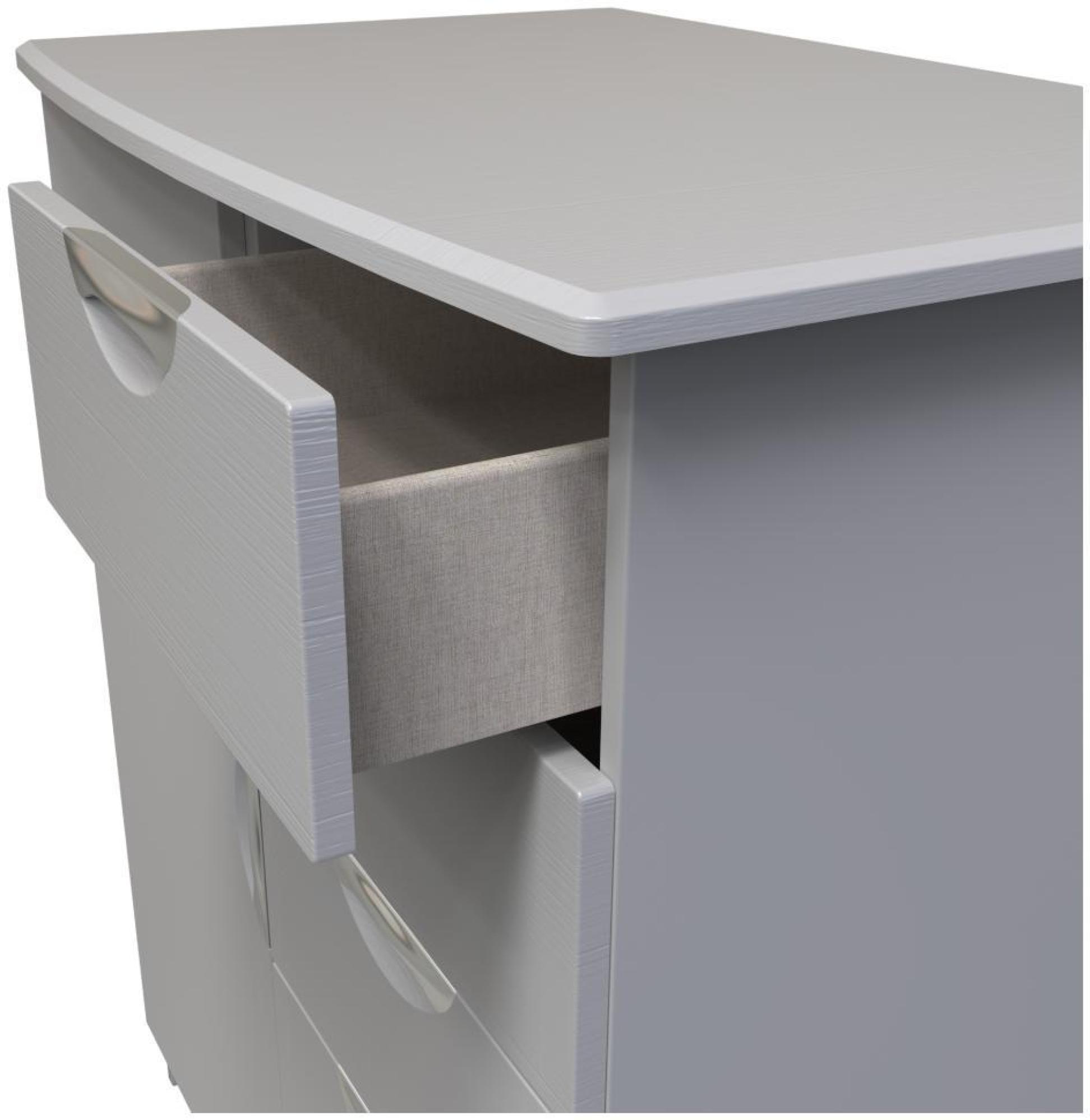 Flora Wardrobe - 1 Door - Midi - Grey Ash