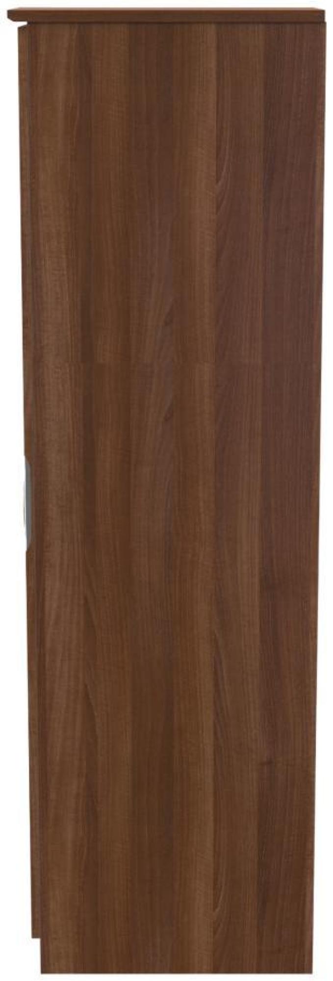 Flora Wardrobe - 1 Door - Single - Walnut