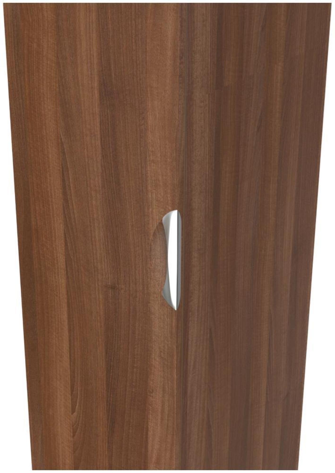 Flora Wardrobe - 1 Door - Single - Walnut