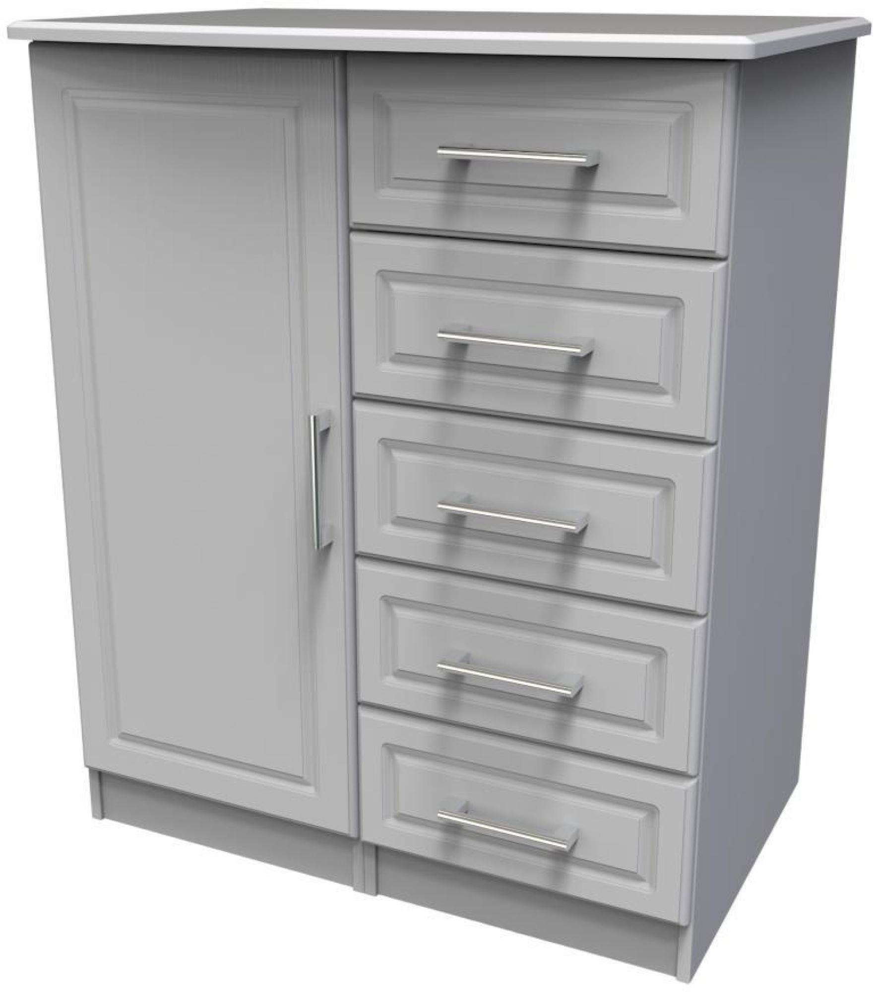 Gina Wardrobe - 1 Door - Midi - Grey