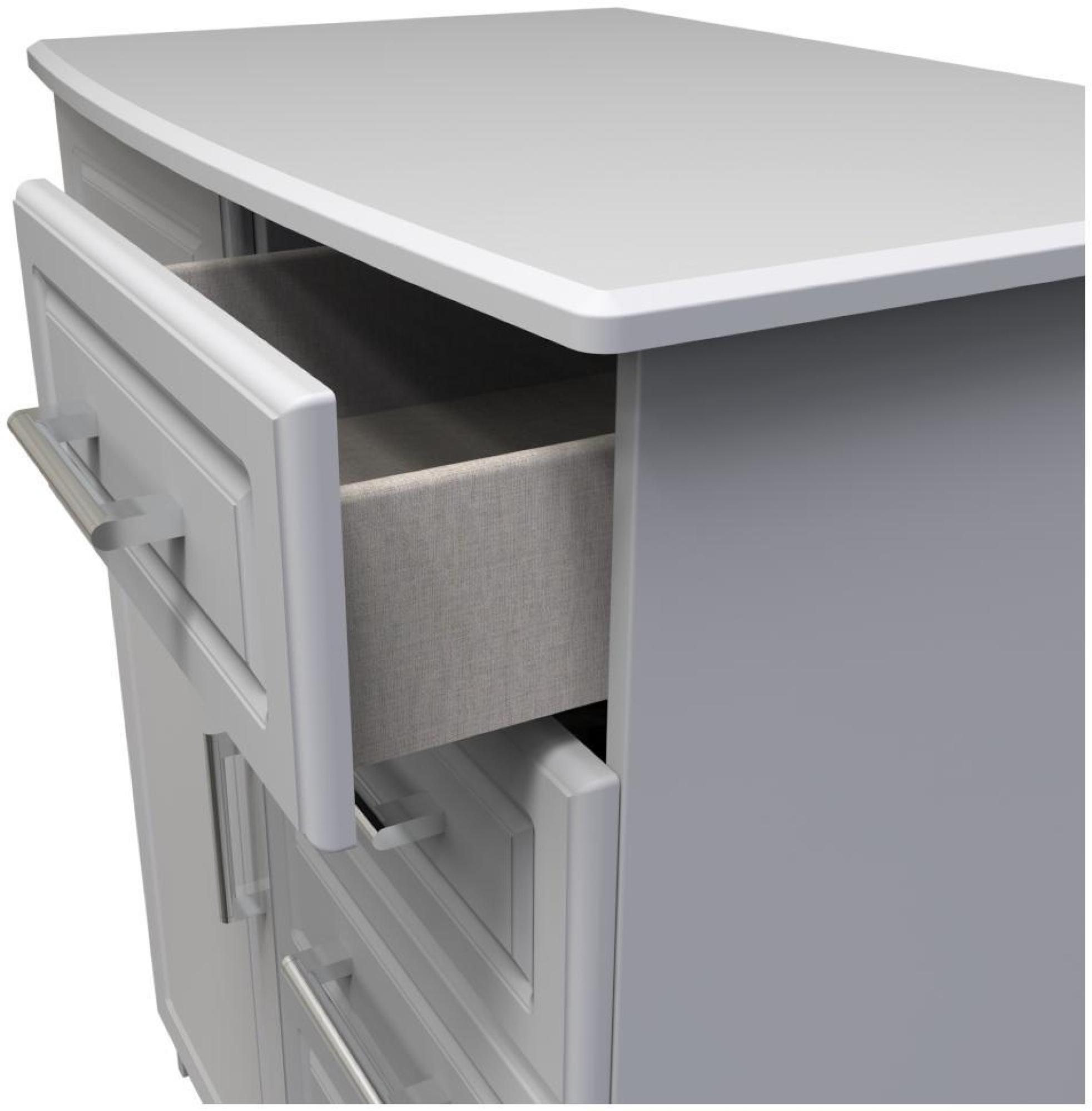 Gina Wardrobe - 1 Door - Midi - Grey