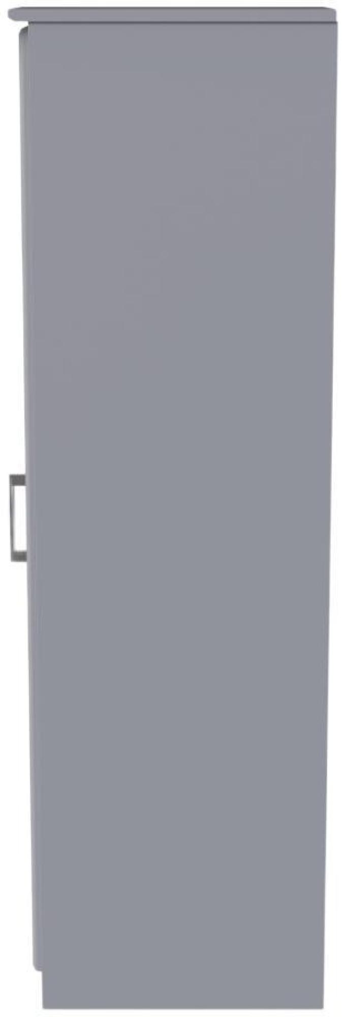 Gina Wardrobe - 1 Door - Single - Grey
