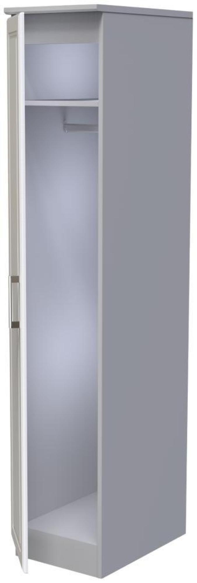 Gina Wardrobe - 1 Door - Single - Grey