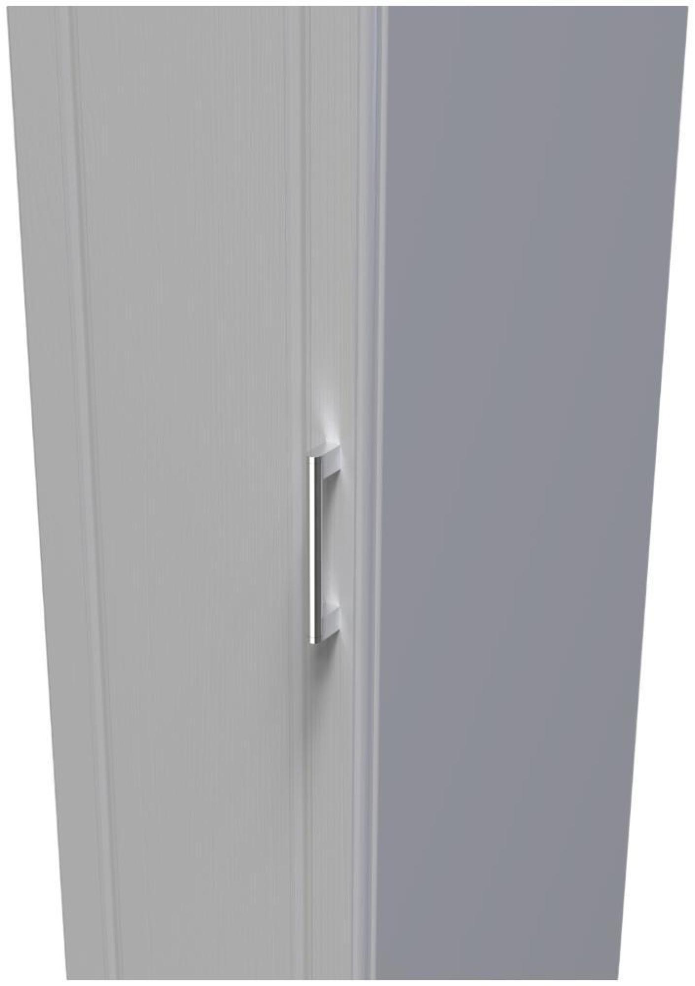 Gina Wardrobe - 1 Door - Single - Grey Ash