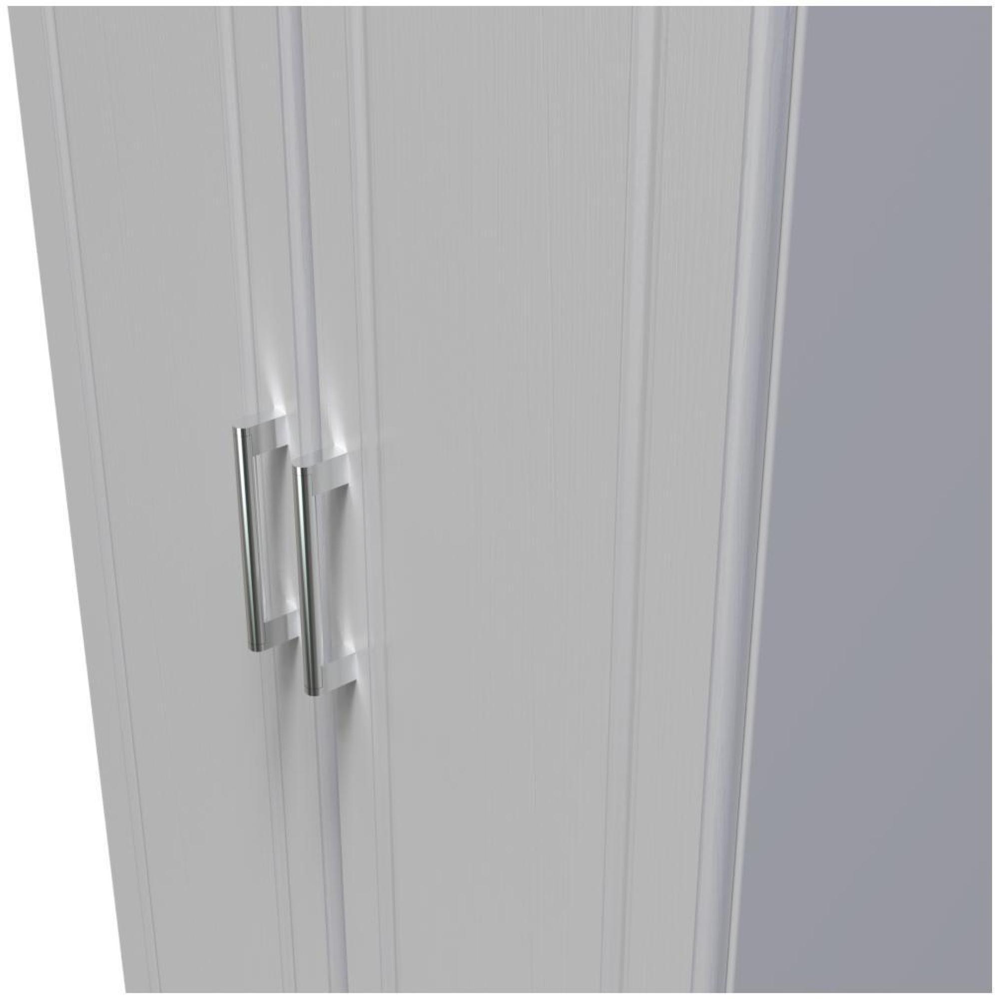 Gina Wardrobe - 2 Door - Plain - Tall - Grey Ash