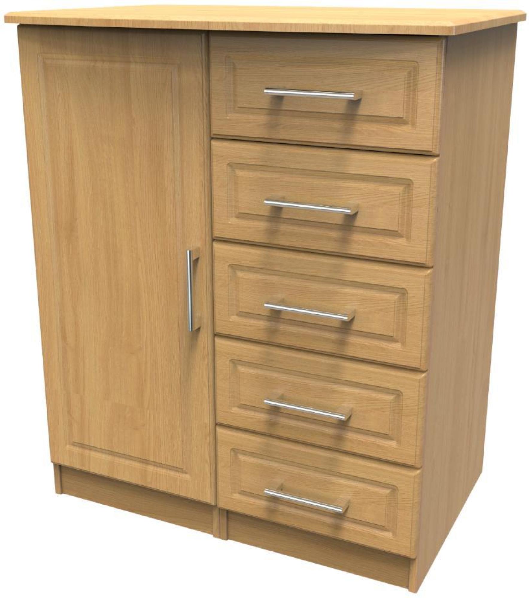 Gina Wardrobe - 1 Door - Midi - Oak