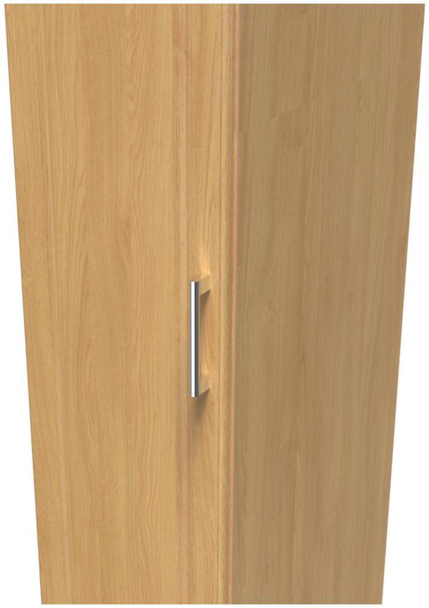 Gina Wardrobe - 1 Door - Single - Oak