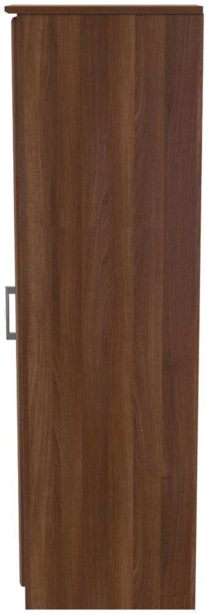 Gina Wardrobe - 1 Door - Single - Walnut