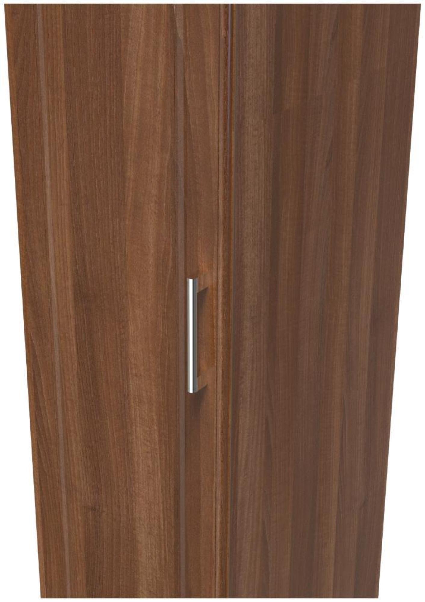 Gina Wardrobe - 1 Door - Single - Walnut