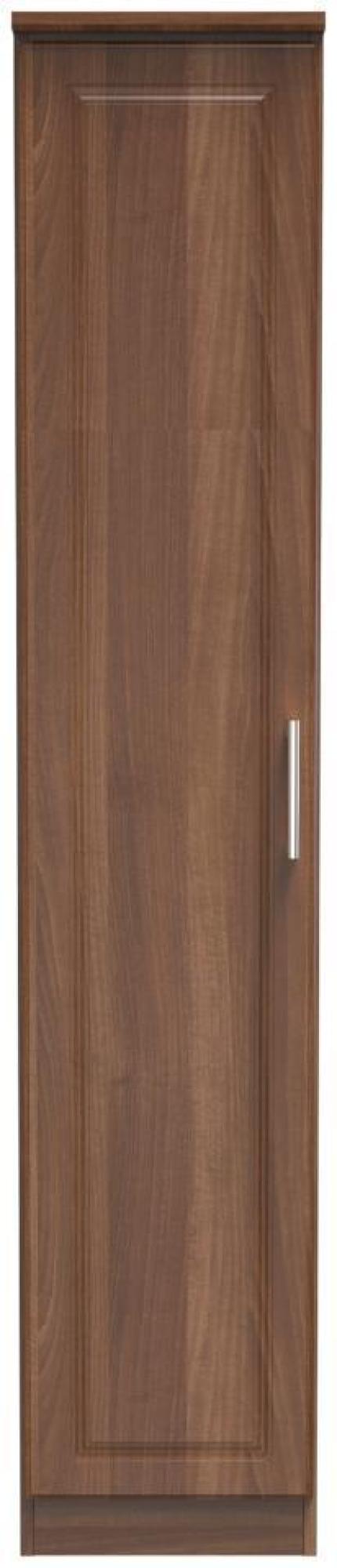 Gina Walnut Effect 1 Door Single Wardrobe