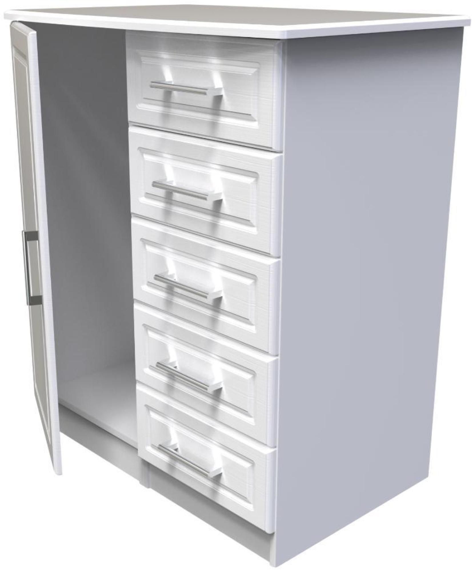 Gina Wardrobe - 1 Door - Midi - White