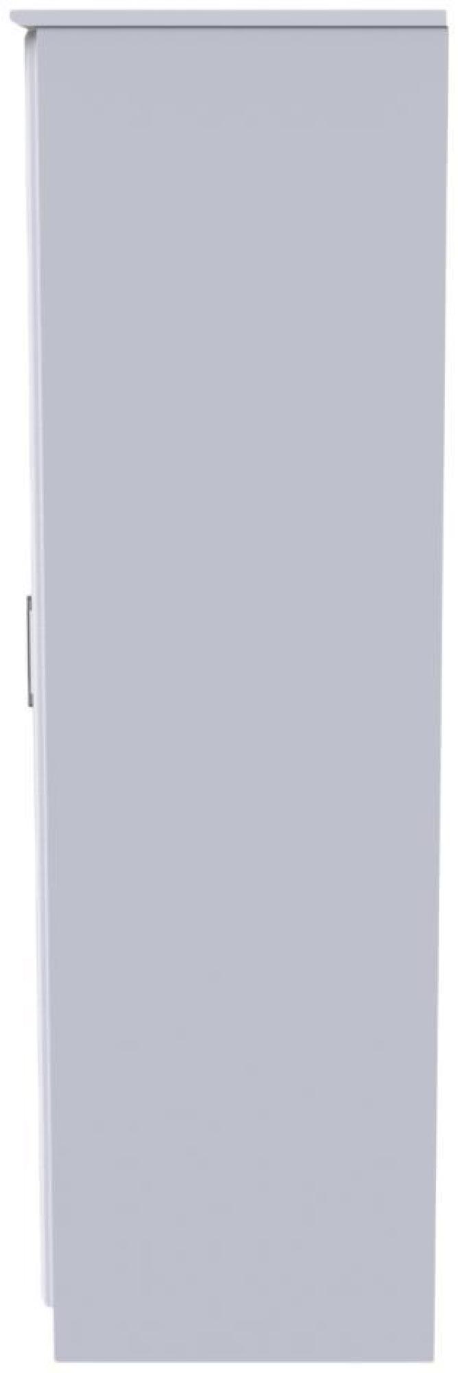 Gina Wardrobe - 3 Door - LHF 2 Drawers - Triple - White