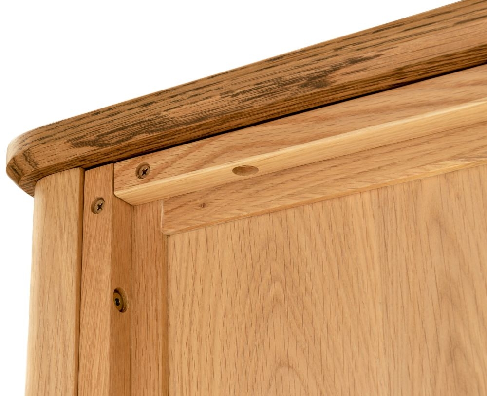 Grace Natural Oak 2 Door 1 Drawer Wardrobe