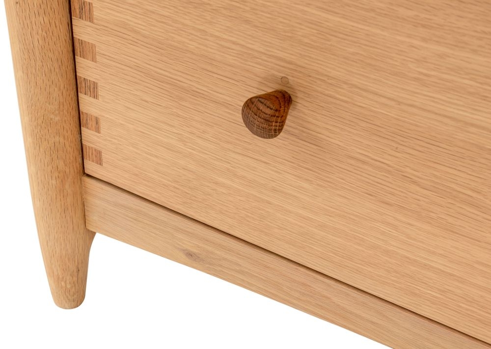 Grace Natural Oak 2 Door 1 Drawer Wardrobe