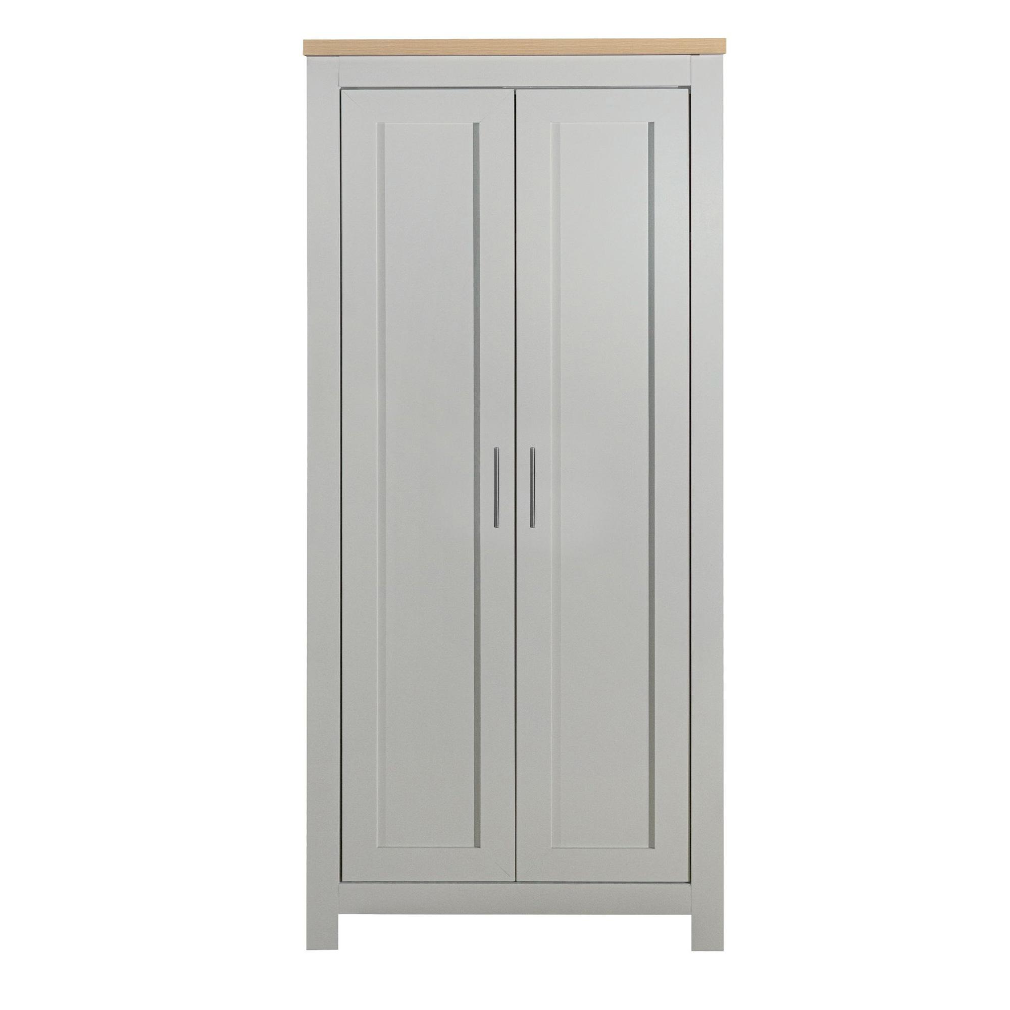Highgate Wardrobe - 2 Door - Grey Painted